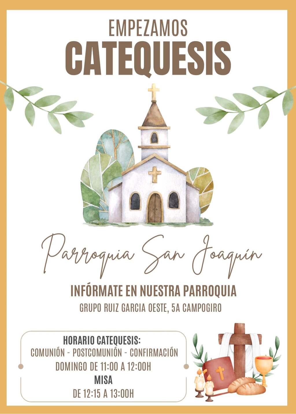 Comienzo de la catequesis